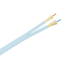 Cable de Fibra Óptica de 2 Hilos, Multimodo OM3 50/125 Optimizada, Interior, Tight Buffer 900um, No Conductiva (Dieléctrica), OFNP (Plenum), Precio Por Metro