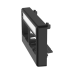 Placa de Mobiliario Modular Estándar, Salidas Para 4 Puertos Mini-Com, Con Espacio Para Etiquetas, Color Negro