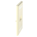 Placa de Pared Vertical Clásica, Salida Para 2 Puertos Mini-Com, Con Espacios Para Etiquetas, Color Marfil