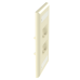 Placa de Pared Vertical Clásica, Salida Para 4 Puertos Mini-Com, Con Espacios Para Etiquetas, Color Marfil