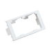 Inserto Plano de 1/3, Espacio para Dos Módulos Mini-Com®, Color Blanco Mate