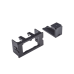 Adaptador de 2 Módulos Mini-Com, Para Marcos Interlink, Color Negro, 1 Pieza