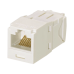 Conector Jack RJ45 Estilo TG, Mini-Com, Categoría 6A, de 8 Posiciones y 8 Cables, Color Blanco Mate