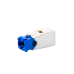 Conector Jack RJ45 Estilo TG, Mini-Com, Categoría 6A, de 8 Posiciones y 8 Cables, Color Blanco Mate