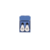 Módulo Acoplador LC Duplex, para Fibra Óptica Monomodo OS1/OS2, Tipo Mini-Com, Color Azul