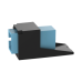 Módulo Acoplador SC Simplex, para Fibra Óptica Multimodo OM3/OM4, Tipo Mini-Com, Color Aqua