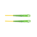 Jumper de Fibra Optica Monomodo 9/125 OS2, SC/APC-SC/APC Simplex, OFNR (Riser), Color Amarillo, 5 Metros (16.40 Pies)