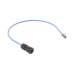Cable de Conexión en Campo Jack a Plug RJ45, Categoría 6A, CMP (Plenum), 0.5 Metros (1.64 Pies), Color Azul
