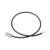 Cable de Conexión en Campo Jack a Plug RJ45 de Uso Exterior, Categoría 6A, Blindado (S/FTP), 1 Metro, Color Negro