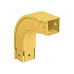 Bajada Vertical Exterior de 90º, Para uso con Canaletas 2x2 FiberRunner™, Color Amarillo