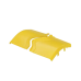 Tapa de Bajada Vertical Exterior de 45º, Para uso con Canaletas 12X4 FiberRunner™, Color Amarillo
