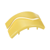 Tapa de Bajada Vertical Exterior de 90º, Para uso con Canaletas 6X4 FiberRunner™, Color Amarillo