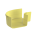 Ángulo Recto a 90º Horizontal, Para Canaletas FiberRunner™ 6X4, Color Amarillo