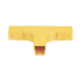 Accesorio en T Horizontal, Con Ángulos a 90º, Para Canaletas FiberRunner™ 2X2, Color Amarillo
