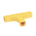 Accesorio en T Horizontal, Con Ángulos a 90º, Para Canaletas FiberRunner™ 2X2, Color Amarillo