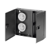 Caja de Conexión de Fibra Óptica, Para Montaje en Pared, Acepta 2 Placas FAP o FMP, Hasta 48 Fibras, Color Negro