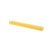 Canaleta Ranurada de PVC sin Tapa, Tipo H (Tapa Abisagrada), 2 in de Ancho, 2 in de Alto y 3048 mm de Largo, Color Amarillo