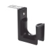 Sujetador STRONGHOLD tipo J (J-Hook), Con Soporte para Montaje en Techo, Para 46 Cables Cat6, Nylon 6.6, Color Negro, 1 pieza