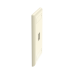 Placa de Pared Vertical, Salida Para 1 Puerto Keystone, Con Espacios Para Etiquetas, Color Marfil