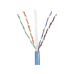 Bobina de Cable UTP 305 Metros (1000 Pies) de Cobre, PanNet, Azul, Categoría 5e (24 AWG), Riser (CMR), de 4 Pares