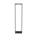 Rack de Dos Postes Estándar de 19 in, Rieles Numerados y Roscados #12-24, Fabricado en Aluminio, 45 Unidades de Rack, Color Negro