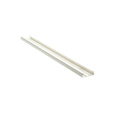 Base para canaleta T-45, de PVC rígido, con orificios perforados para montaje, 60.3 x 18.5 x 3000 mm, Color Blanco Mate