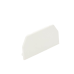 Tapa Final, para uso con canaleta T45, Material PVC Rígido, Color Blanco Mate