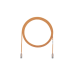 Cable de Parcheo TX6, UTP Cat6, Diámetro Reducido (28AWG), Color Naranja, 0.91 Metros (3 Pies)