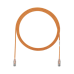 Cable de Parcheo TX6, UTP Cat6, Diámetro Reducido (28AWG), Color Naranja, 1.52 Metros (5 Pies)