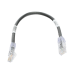 Cable de Parcheo TX6, UTP Cat6, 24 AWG, CM, Color Negro, 0.3 Metros (1 Pie)