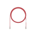 Cable de Parcheo TX6, UTP Cat6, Diámetro Reducido (28AWG), Color Rojo, 1.52 Metros (5 Pies)