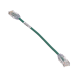 Cable de Parcheo TX6, UTP Cat6, Diámetro Reducido (28AWG), Color Verde, 20.2 cm (8 Pulgadas)