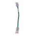 Cable de Parcheo TX6, UTP Cat6, Diámetro Reducido (28AWG), Color Verde, 20.2 cm (8 Pulgadas)