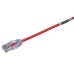 Cable de Parcheo TX6, UTP Cat6, Diámetro Reducido (28AWG), Color Rojo, 20.2 cm (8 Pulgadas)
