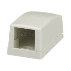 Caja de Montaje en Superficie, Para 1 Módulo Mini-Com, Color Blanco Mate