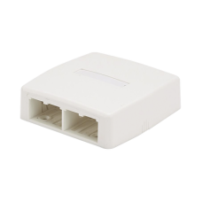 Caja de Montaje en Superficie, Para 4 Módulos Mini-Com, Color Blanco Caja de Montaje en Superficie, Para 4 Módulos Mini-Com, Color Blanco