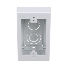 Caja de Pared Superficial, Uso Universal con Placas de Pared, con Cinta Adhesiva, Color Blanco