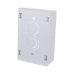 Caja de Pared Superficial, Uso Universal con Placas de Pared, con Cinta Adhesiva, Color Blanco