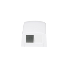 Caja de Montaje en Superficie, Para 2 Módulos Keystone, Color Blanco