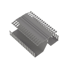 Canaleta Ranurada PanelMax de PVC, Montaje en Riel Din Estándar de 35 mm, 4.12 in de Ancho x 8.23 in de Alto y 1.83 m de Largo, Color Gris