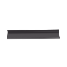 Canaleta FiberRunner™ 12X4, de PVC Rígido, Color Negro, 1.8 m de Largo