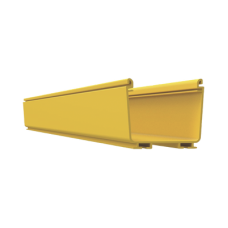 Canaleta FiberRunner™ 4X4, de PVC Rígido, Color Amarillo, 2 m de Largo