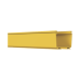 Canaleta FiberRunner™ 4X4, de PVC Rígido, Color Amarillo, 2 m de Largo