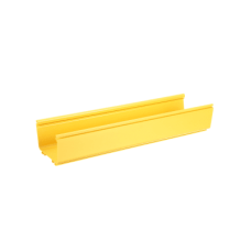 Canaleta FiberRunner™ 6X4, de PVC Rígido, Color Amarillo, 3 m de Largo