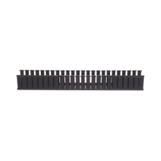 Canaleta Ranurada de PVC sin Tapa, Tipo G, 108 mm de Ancho, 104.1 mm de Alto y 1828.8 mm de Largo, Color Negro