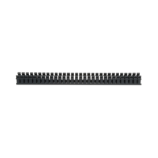 Canaleta Ranurada de PVC sin Tapa, Tipo H (Tapa Abisagrada), 55.1 mm de Ancho, 50.3 mm de Alto y 1828.8 mm de Largo, Color Negro