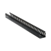 Canaleta Ranurada de PVC sin Tapa, Tipo H (Tapa Abisagrada), 55.1 mm de Ancho, 50.3 mm de Alto y 1828.8 mm de Largo, Color Negro