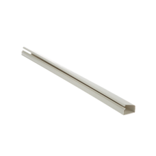 Canaleta LD10 de PVC rígido, con cinta adhesiva para instalación sin herramientas, de 38.4 x 24 x 3048 mm, Color Blanco Mate