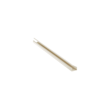 Canaleta LD10 de PVC rígido, con cinta adhesiva para instalación sin herramientas, de 38.4 x 24 x 2438 mm, Color Blanco Mate