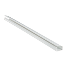 Canaleta LD10 de PVC rígido, con cinta adhesiva para instalación sin herramientas, de 38.4 x 24 x 1828.8 mm, Color Blanco